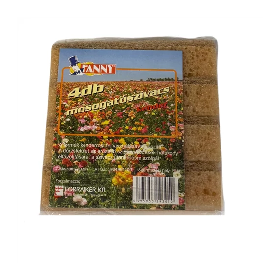 Fanny mosogatószivacs 4db-os kender   29301