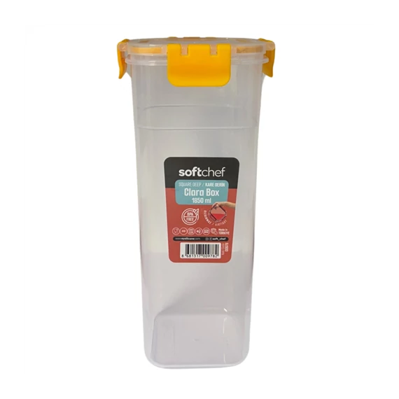 Tároló doboz csatos 1850ml műanyag clara  100131