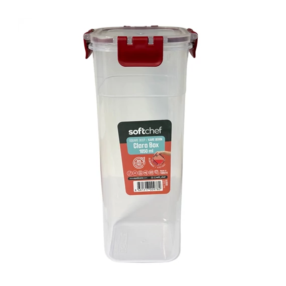 Tároló doboz csatos 1850ml műanyag clara  100131