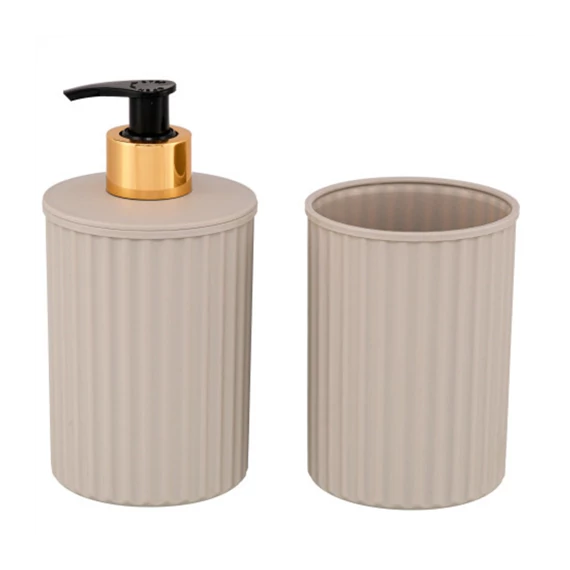 Fürdőszoba szett szappanadagoló+fogkefetartó  4060193