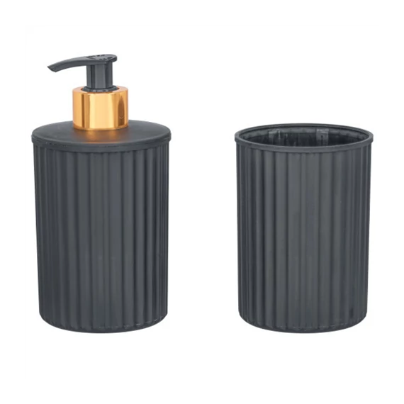 Fürdőszoba szett szappanadagoló+fogkefetartó  4060193