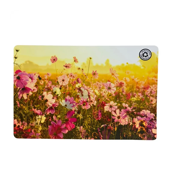 Tányéralátét 43,5x28,5cm virág dekoros