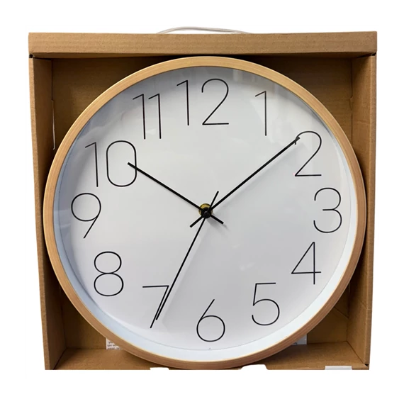 Falióra 30cm műanyag fa mintás  610470