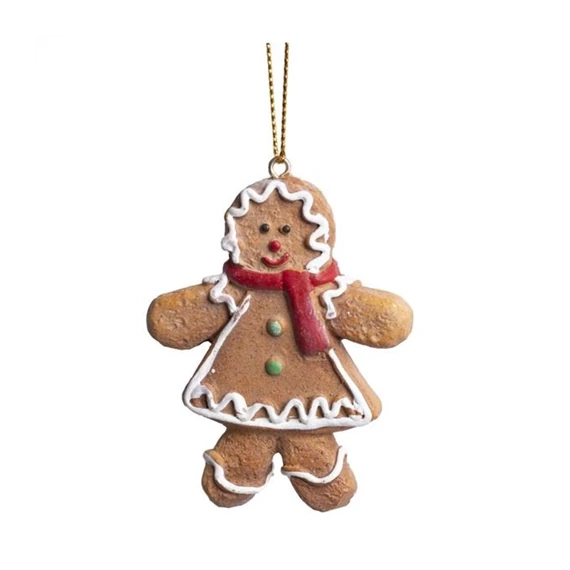 Akasztós dísz mézeskalács lány 6x7,5cm  466444