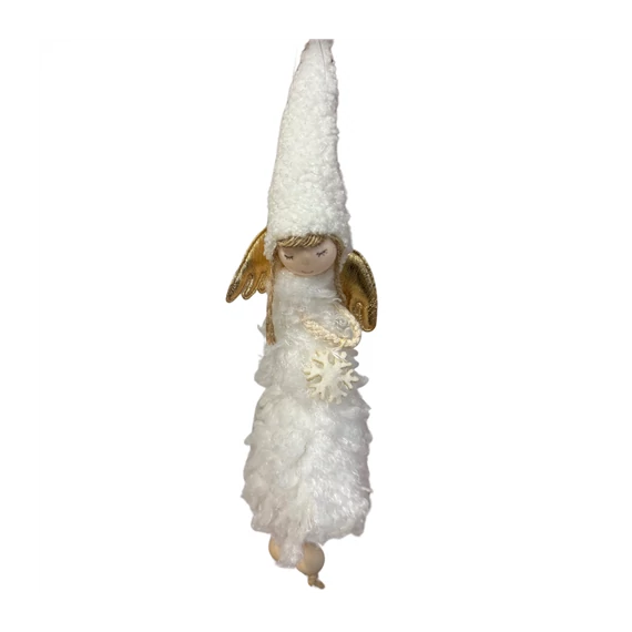 Angyal hosszú sapkában akasztós 34cm  DD59839