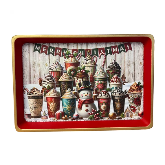 Karácsonyi tálca 25,5x17,5x2cm