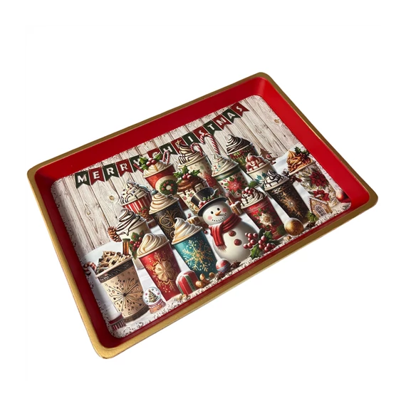 Karácsonyi tálca 25,5x17,5x2cm