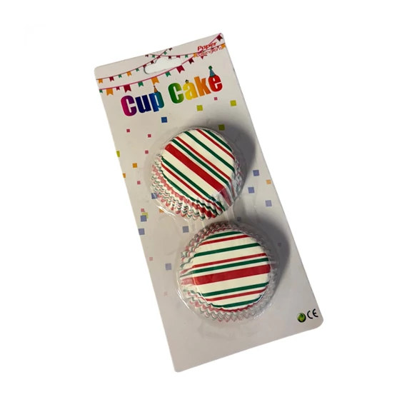 Muffin papír 48db-os 11cm csíkos  minta  CZ0635