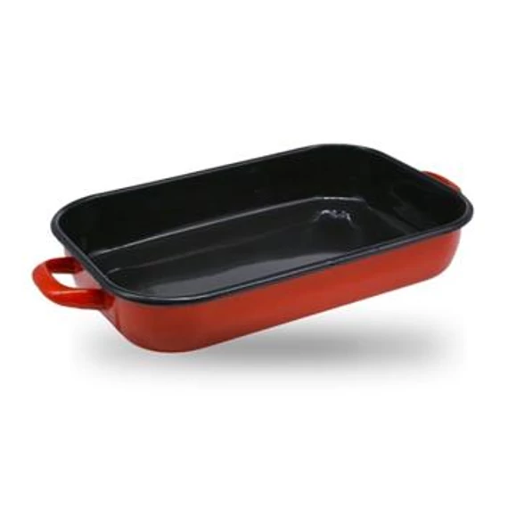 Tepsi 36cm zománcos füles