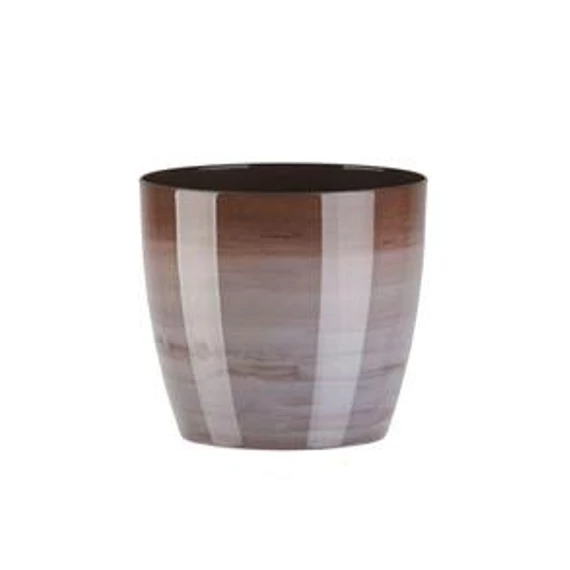 Marmur kaspó 14cm barna