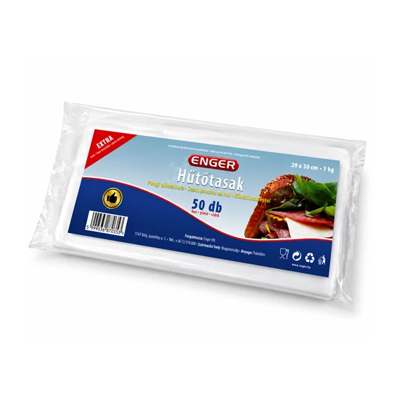 Hűtőtasak 1kg 20x30cm 50db/cs vastag