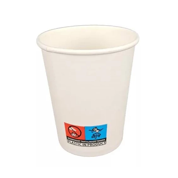 Papírpohár fehér 1,7dl  50db/cs  poh-01-02019