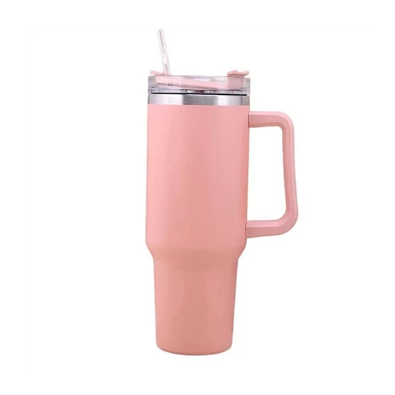 Kulacs pohár fogantyúval és szívószállal műanyag 1200ml