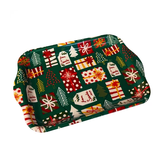 Karácsonyi műanyag tálca