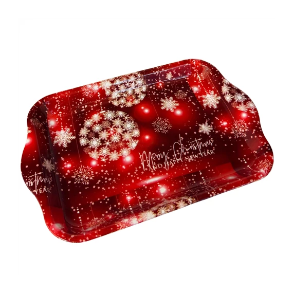 Karácsonyi műanyag tálca