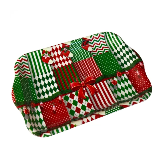 Karácsonyi műanyag tálca