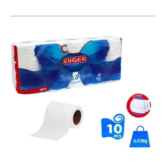 Wc papír 3 rétegű 10 tekercs