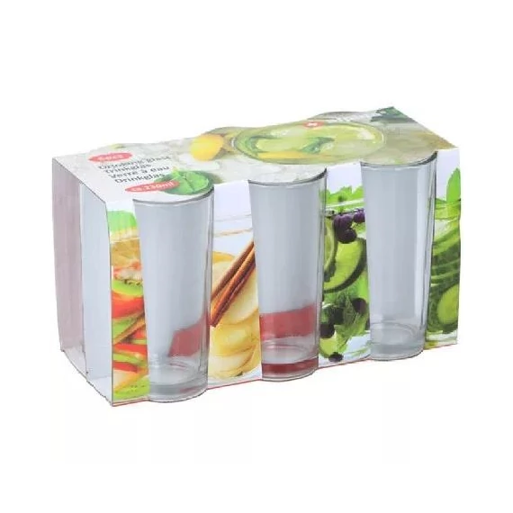 Pohár 230ml 6db-os üveg aplina  205330
