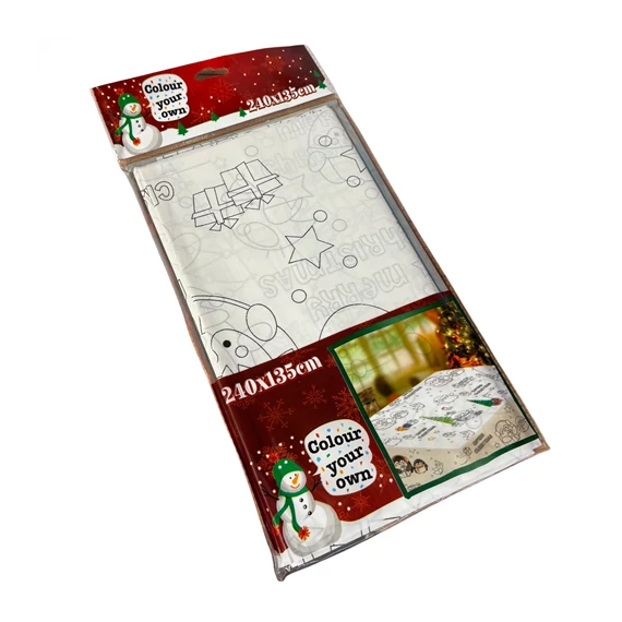 Karácsonyi asztalterítő színezd ki magadnak 240x135cm  5655690