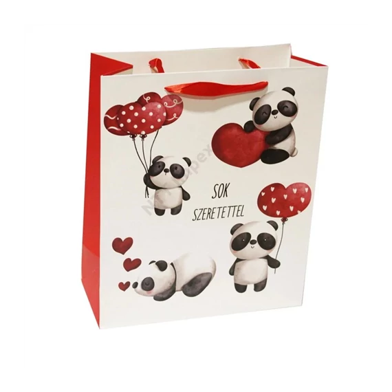 Ajándéktasak panda+lufi