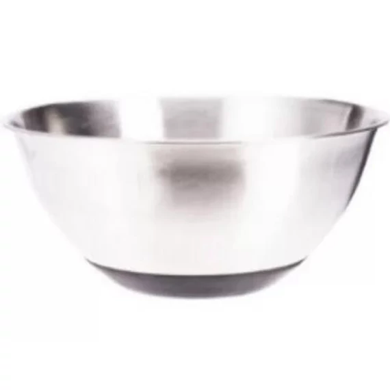 Keverőtál króm szilikon aljjal  1900ml  21,5x10cm   610363