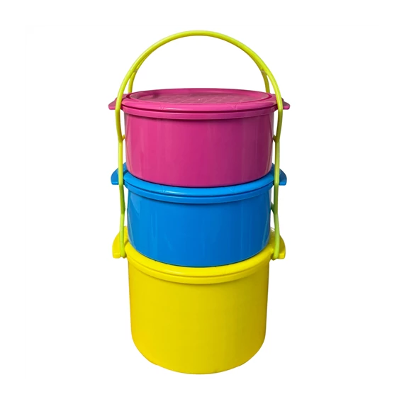 Ételhordó 3r. magas színes   51SL