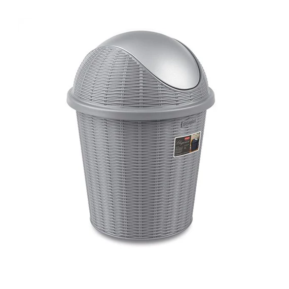 Billenős szemetes 10L elegance szürke   51781