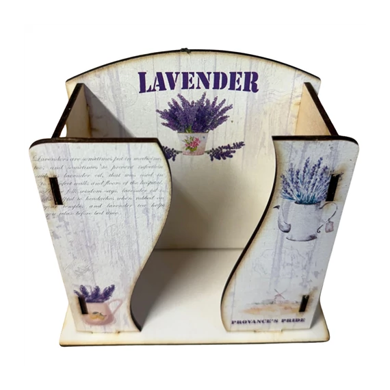 Fa papír zsebkendőtartó asztali