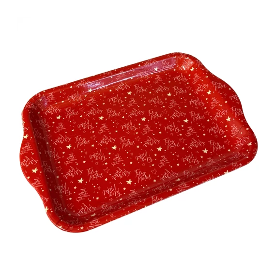 Karácsonyi műanyag tálca