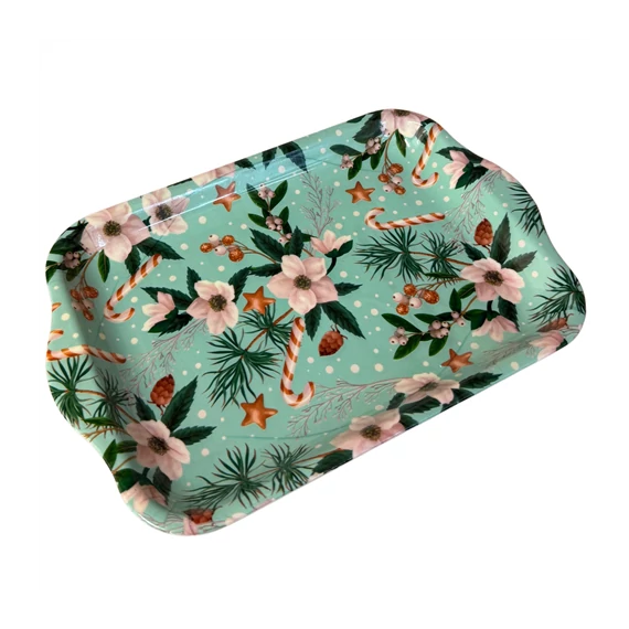 Karácsonyi műanyag tálca