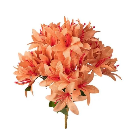 Selyemvirág csokor, 5 ágú, 29cm magas - Bézs   LD012-01