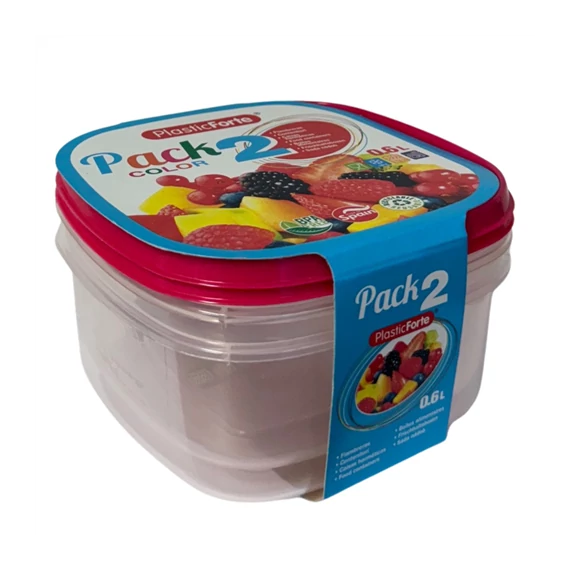 Ételdoboz 600ml 2db-os