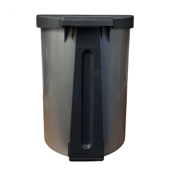 Pedálos szemetes 15L szürke   cu138