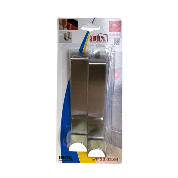 Fogas ajtóra nagy 2db-os inox  88810