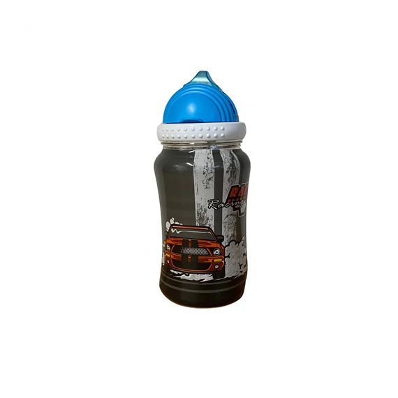 Kulacs 400ml műanyag szívószállal  L-00500