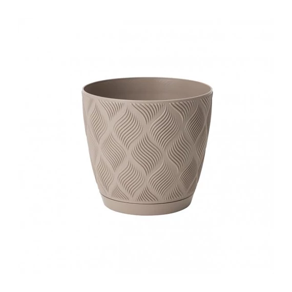 Virágcserép 15cm bézs flow petit  FP-5015-51