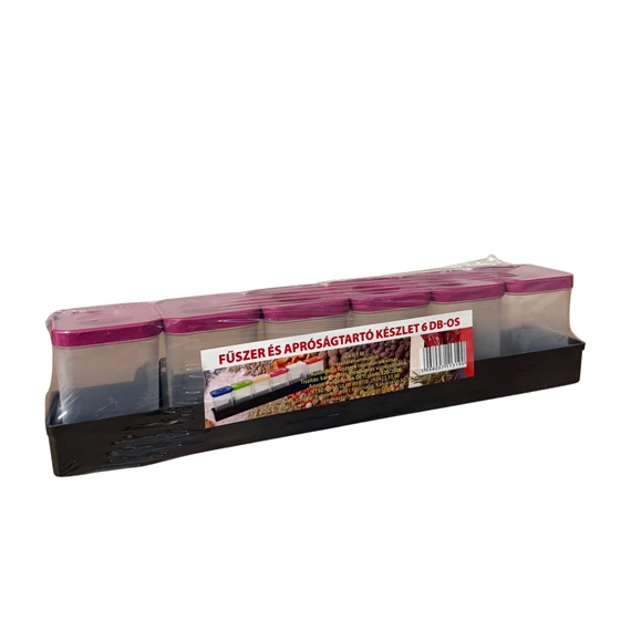 Fűszertartó szögletes 6db  li72