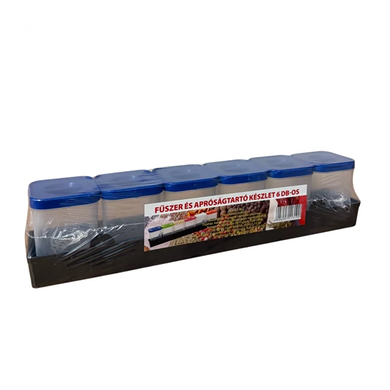Fűszertartó szögletes 6db  li72