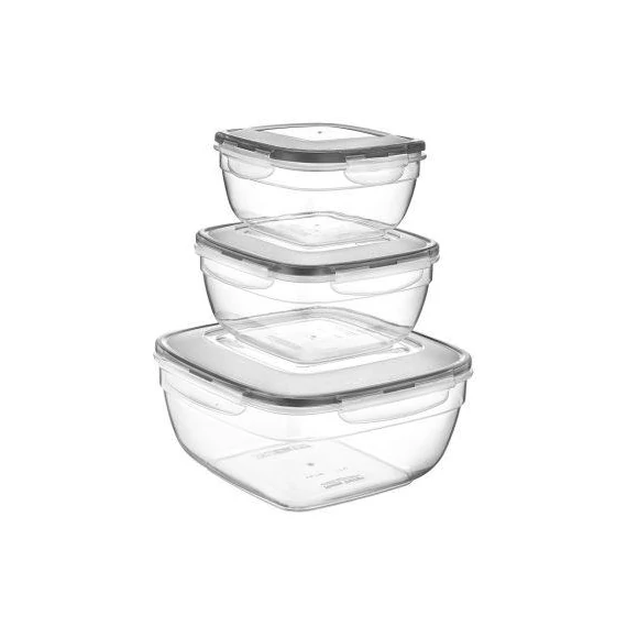 Ételtároló szett 3db-os 0,6L+1L+1,7L  4140024