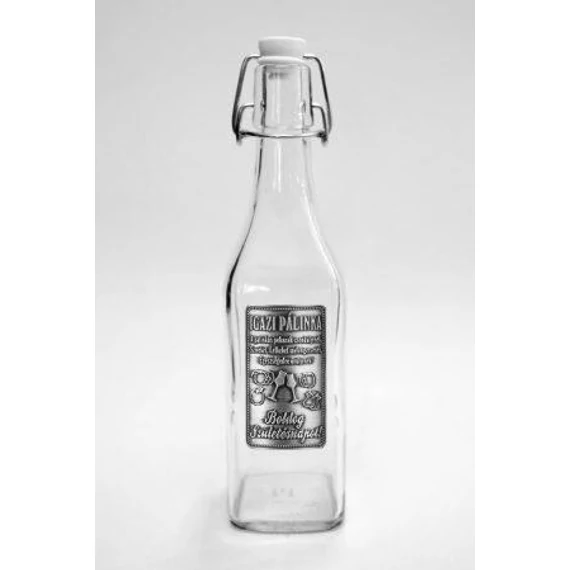 Csatos üveg kocka 0,5L 