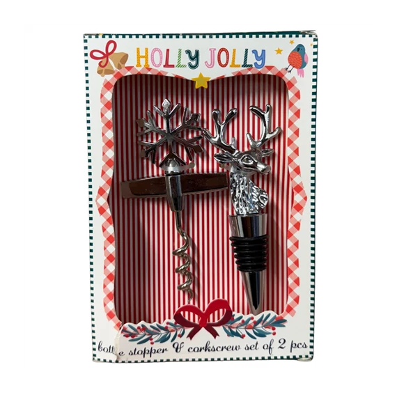 Palack dugó és dugóhúzó szett karácsonyi  170489940