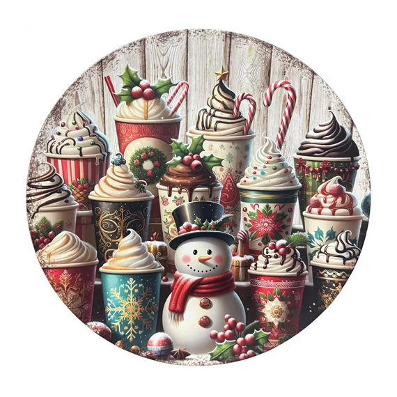 Karácsonyi tányér 33x33x1,5cm