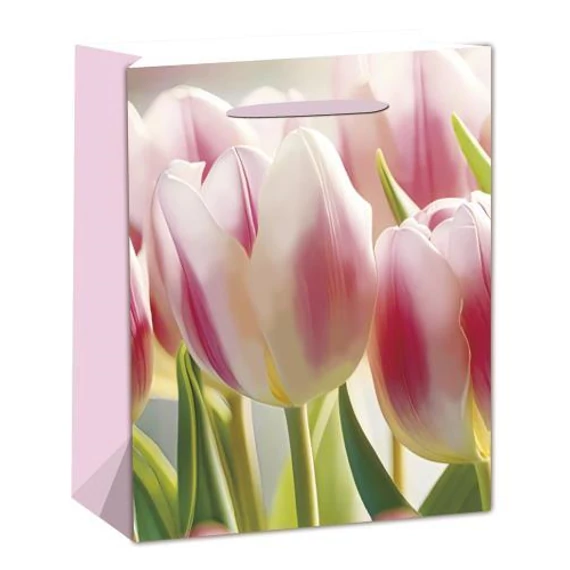Ajándéktasak tulipánok 26x32cm  QP3944