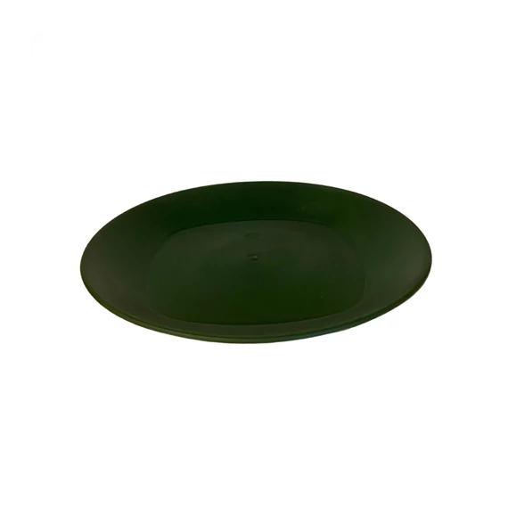 Tányér kerek 20cm sötét zöld   bb102