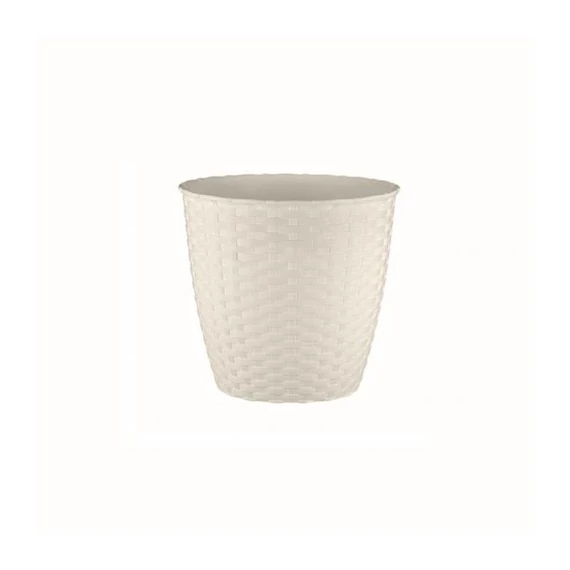 Rattan kaspó 14cm krém
