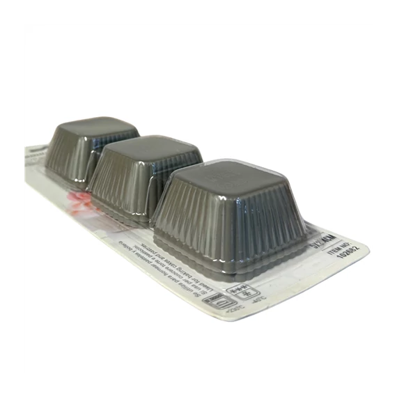 Muffin forma szögletes szilikon 6db/cs  CN80824