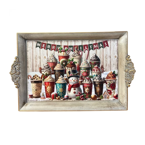 Karácsonyi tálca 39x25x2,5cm