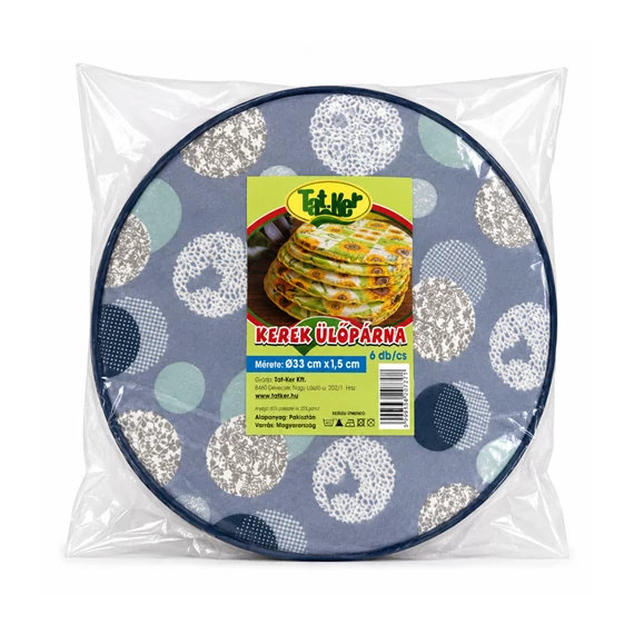 Ülőpárna kerek 33x1,5cm 6db/cs
