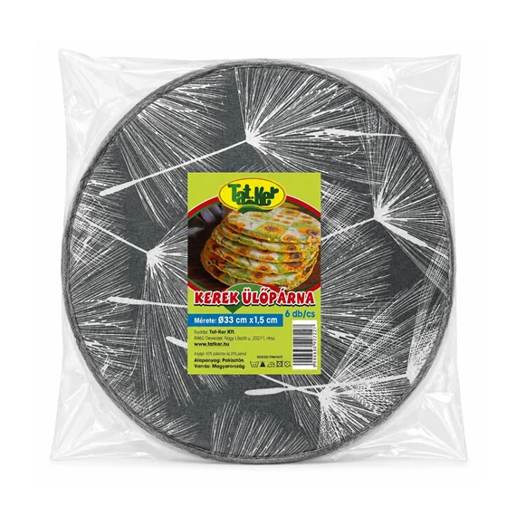Ülőpárna kerek 33x1,5cm 6db/cs