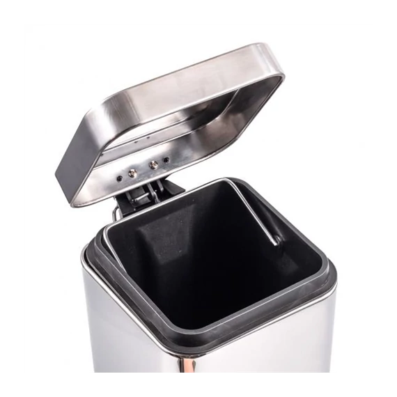 Inox szemetes, négyzet alakú 3L-es  38725